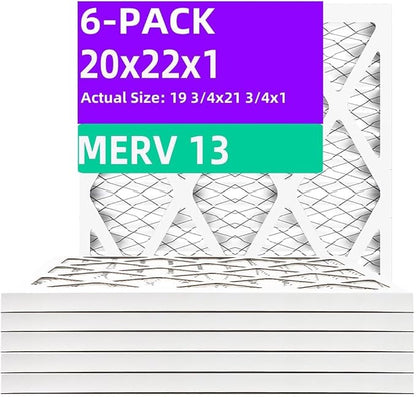 20x22x1 MERV 13 Air Filter MPR 1900 & FPR 10, Furnace Air Filters by Qingzhug