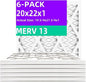 20x22x1 MERV 13 Air Filter MPR 1900 & FPR 10, Furnace Air Filters by Qingzhug