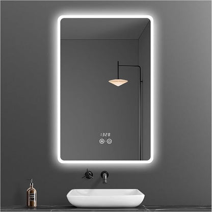 Backlit LED Illuminated Bathroom Mirror by Unknown