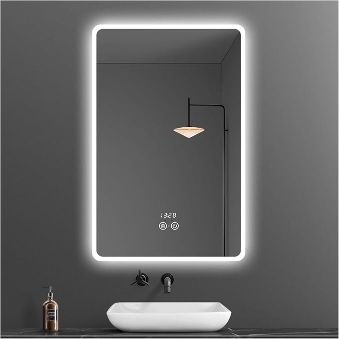 Backlit LED Illuminated Bathroom Mirror by Unknown