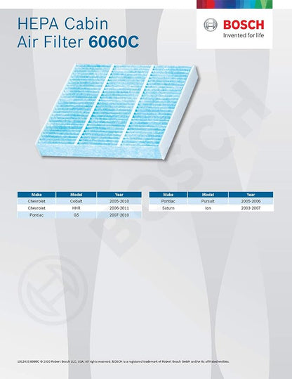 BOSCH 6060C HEPA Cabin Air Filter - Image 6