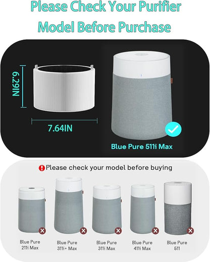 511i Max Replacement SmokeBlock Filter Compatible - Image 2
