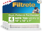 Filtrete 14x14x1 Air Filter, MERV 8, MPR 700, Pollen & Pet Dander Reduction by Filtrete