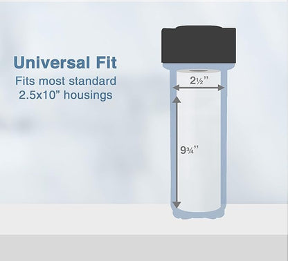 Sediment String Wound Water Filter Cartridge Standard 2.5x10" 20 Micron 25 Pack - Image 4