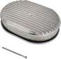 12" Air Cleaner Kit Polished Aluminum Classic Nostalgia Oval Fully Finned by TBAPFS