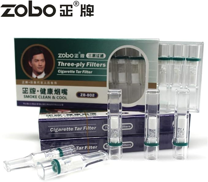 ZOBO Disposable Cigarette Filters Three-Layer Microporous Multi-Filtering to - Image 2