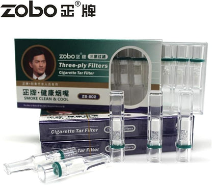 ZOBO Disposable Cigarette Filters Three-Layer Microporous Multi-Filtering to - Image 2