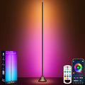 Tyute Corner Floor Lamp, Smart RGB LED Corner Lamp with App & Remote Control, Music Sync, Scene Modes, Modern Ambient Lighting Floor Lamp for Living Room, Bedroom, Gaming Room Decor