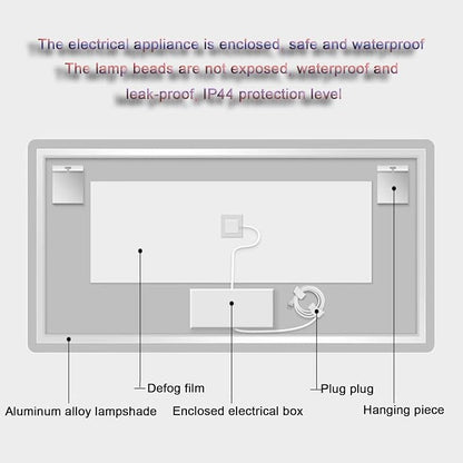 Smart Illuminated LED Bathroom Mirror，Bathroom Mirror - Image 9