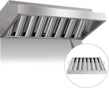 Hood Filters 19.5W x 19.5H Inch 430 Stainless Steel Pack of 6, 7 Grooves - Image 5