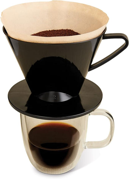 Fino Pour-Over Coffee Brewing Filter Cone, Number 2-Size, Brews 2 to 6-Cups - Image 2