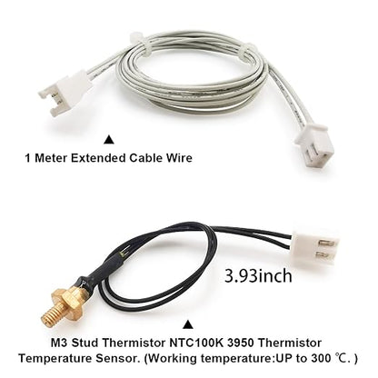 Ender 3 v2 Thermistor M3 300℃ Upgrade, 3D Printer NTC 100K 3950 Ender 3 M3 Stud - Image 2