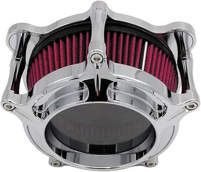 Harley Air Cleaner Chrome See Through Intake Filter Kit Cnc Cut - Image 4