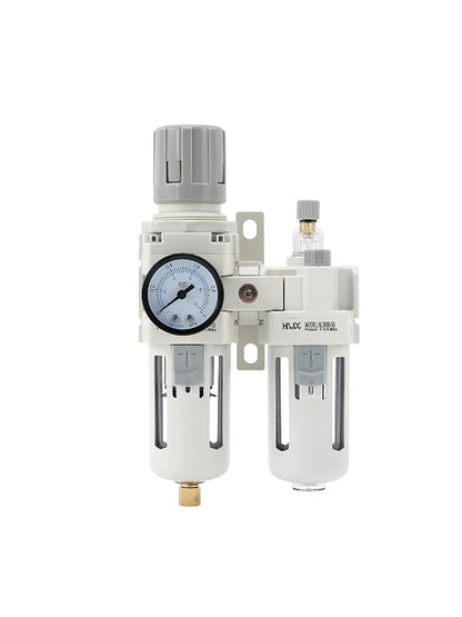 3/8" PT Compressed Air Filter Regulator Lubricator Combo Water/Oil Trap - Image 7