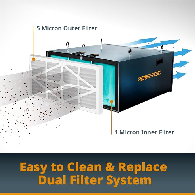 POWERTEC Inner & Outer Filters, 3415AF1/3415AF5 Air Filter Replacement - Image 4