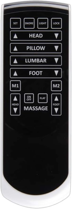 3 Pc Conversion Kit for Lost or Broken Leggett and Platt Prodigy Comfort Elite 2.0+ Remote Control- Includes New Control Box, Remote, and Power Cord