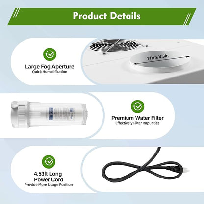Agricultural Ultrasonic Humidifier, 3kg/h Fog Output Commercial Humidifier - Image 8