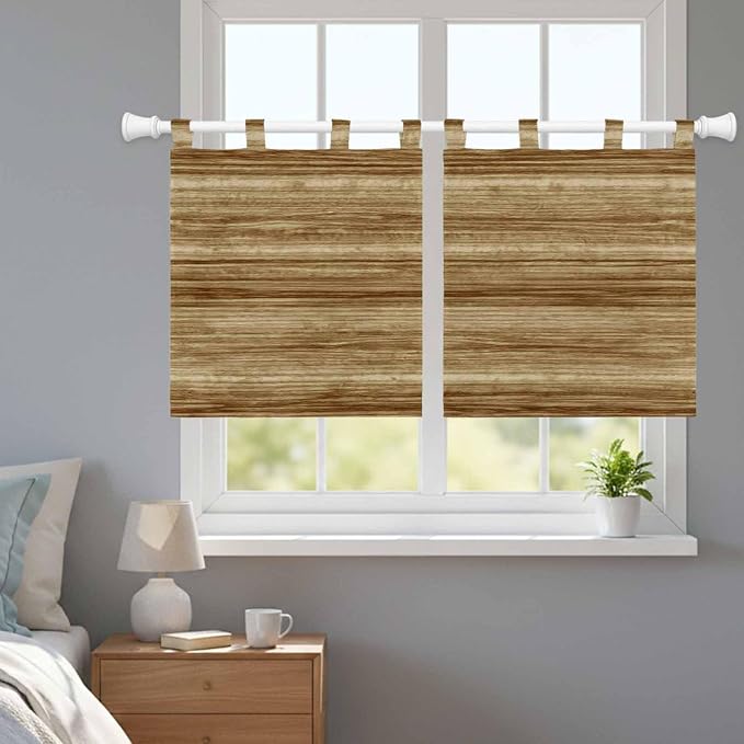 Vintage Western Kitchen Curtains 36 Inch Length, Small Window Curtains Tab Top - Image 9