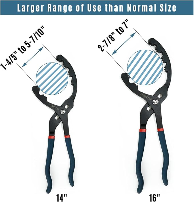 Oil Filter Wrench Set, Oil Filter Removal Tool, No Slipping - Image 4
