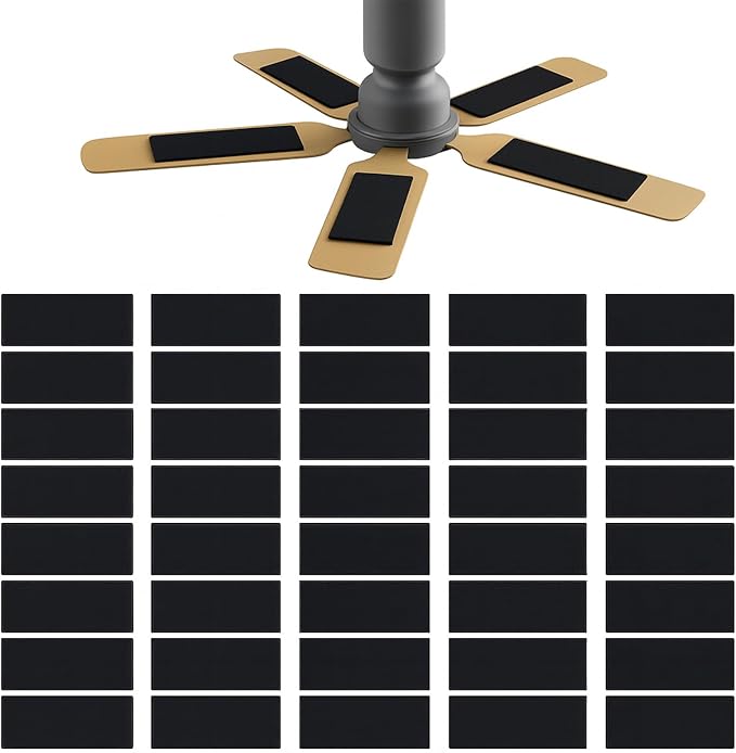 40 Pcs Ceiling Fan Filters for Blades, Fan Air Purifier Pads by Zejoot