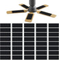 40 Pcs Ceiling Fan Filters for Blades, Fan Air Purifier Pads by Zejoot