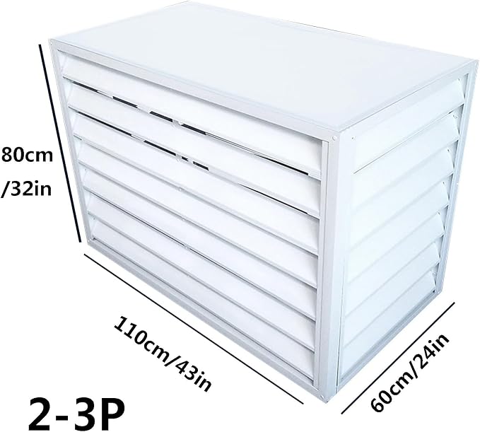 Aluminum Outdoor Condenser Protective Cover, freestanding Enclosure to Cover - Image 2