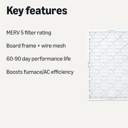 Amazon Basics Merv 5 AC Furnace Air Filter 20x30x1 inches - Image 2