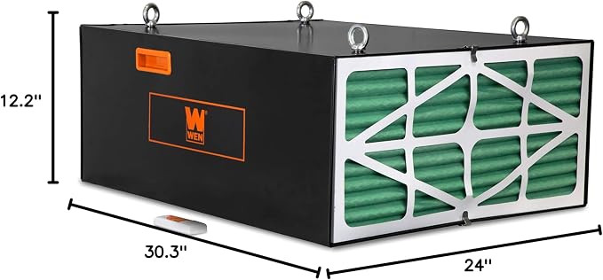 WEN 3417 3-Speed Remote-Controlled Industrial-Strength Air Filtration System - Image 5