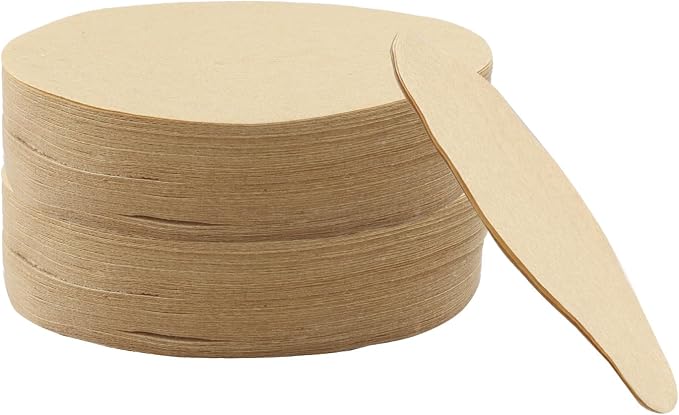 Waziaqoc 400 Count 2.5 Inch Natural Unbleached Round Coffee Filter, Replacement - Image 2