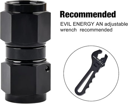 EVIL ENERGY 12AN Female to 12AN Female Straight Swivel Coupler Union Fitting - Image 4