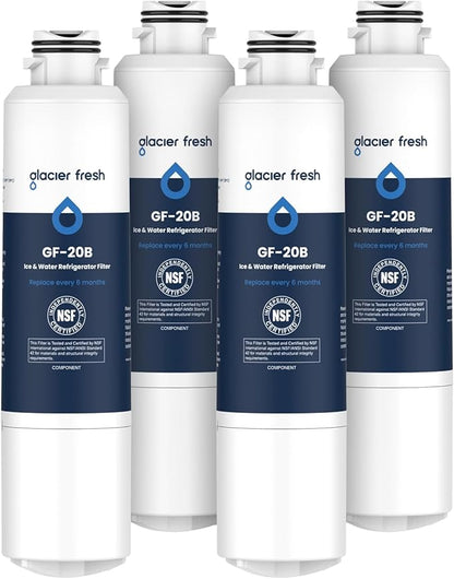 GLACIER FRESH Compatible with Samsung DA29-00020B Refrigerator Water Filter by GLACIERFRESH