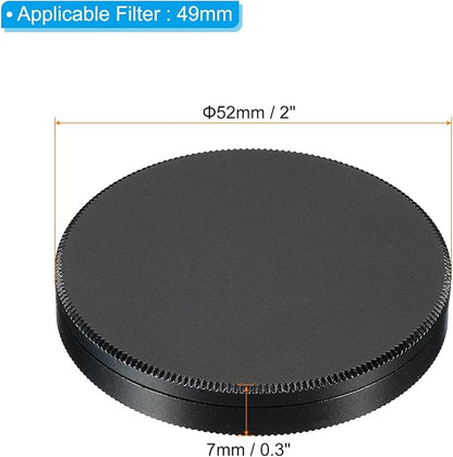 PATIKIL 49mm Lens Cap, Camera Lens Cap Cover Universal Lens Filter Stack Cap - Image 2
