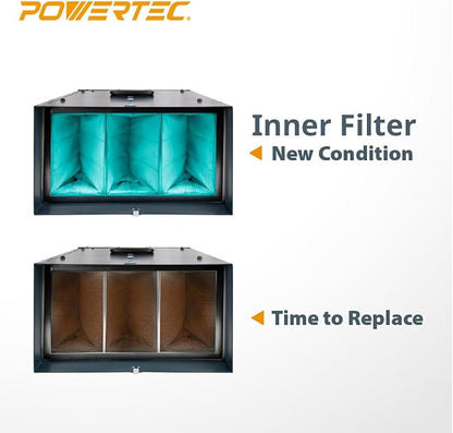 POWERTEC Inner & Outer Filters, 3415AF1/3415AF5 Air Filter Replacement - Image 3