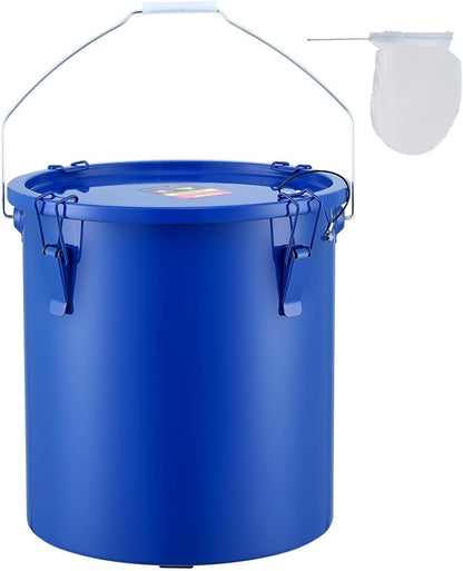 VEVOR Fryer Grease Bucket - 6 Gal Carbon Steel Oil Disposal Caddy by VEVOR