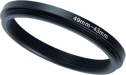 49mm to 43mm Step-Down Ring Filter Adapter by BETUYESS