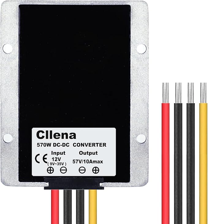 Cllena DC12V(9V-35V) Step Up to 57V 10A 570W Booster Converter Power Supply Voltage Transformer for Starlink GEN 3 Router