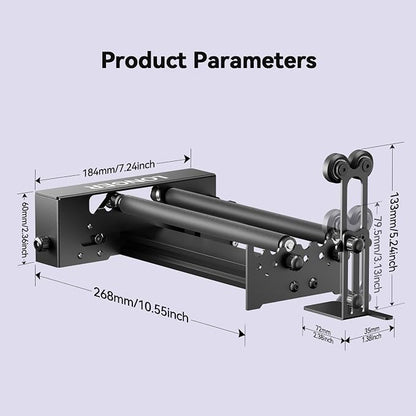 Longer Laser Engraver Rotary Roller - Image 8