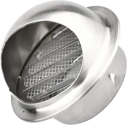 Wall Vent Cover 2"-12" Stainless Steel Round Exhaust Grille Outlet Ventilation by DUYULIANG