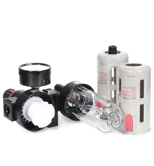 Compressed Air Filter Regulator Lubricator Combo Airtac BFC4000 1/2''NPT 0-140 - Image 4