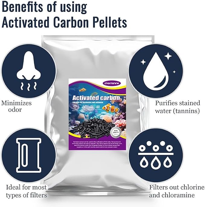 Activated Carbon Pellets for Aquarium Filter Media Activated Charcoal Bulk Fish - Image 4
