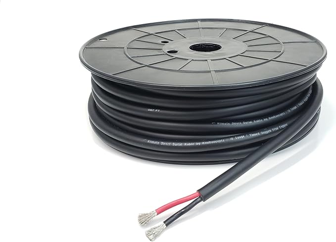 KnuKonceptz Direct Burial Outdoor Tinned Copper Speaker Wire (12 Gauge - 250 Feet)