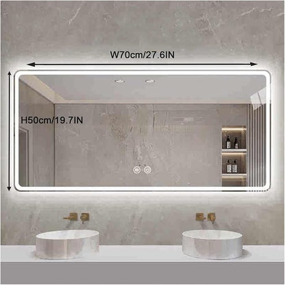 Smart Illuminated LED Bathroom Mirror，Bathroom Mirror - Image 2