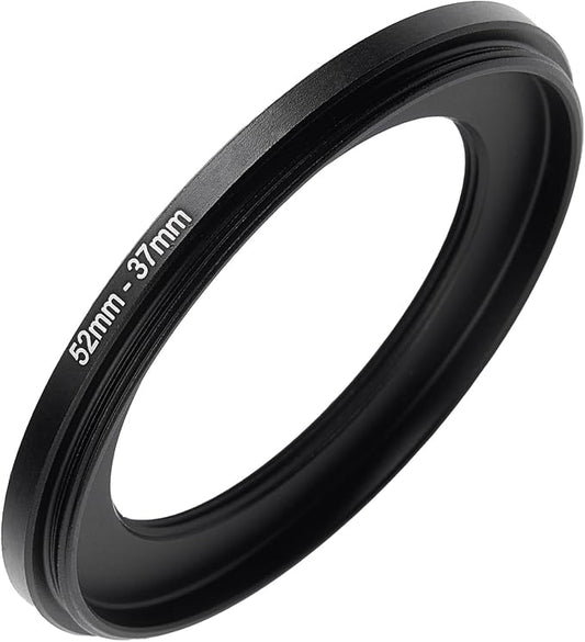 52mm to 37mm Step-up Adapter Rings Filter Adapter Black Metal Step Down Filter by Unknown