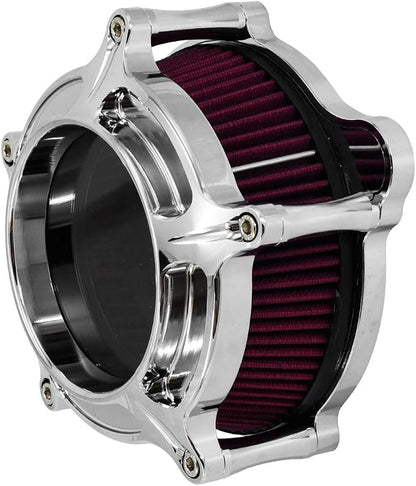 HDBUBALUS Motorcycle Air Filter Cleaner Intake Filter System Kit - Image 3