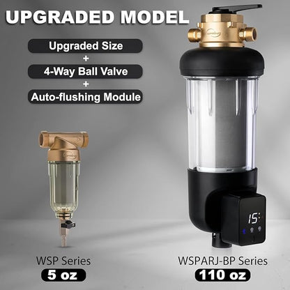 iSpring WSP500ARJ-BP, NSF Certified, Whole House Spin-Down Sediment Water Filter - Image 3