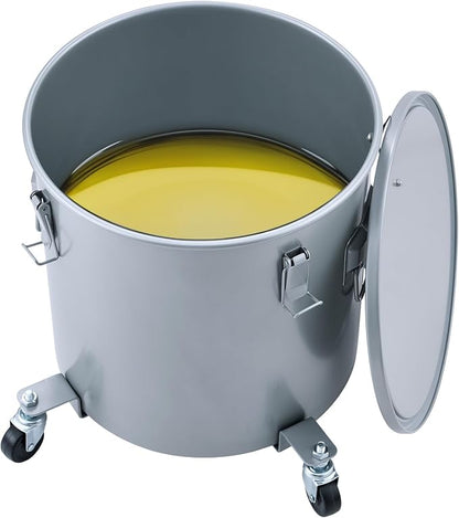 VEVOR 10 Gallon Fryer Grease Bucket, Oil Disposal Bucket Caddy on Wheels - Image 10
