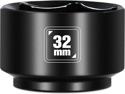 BLACKROBOT 32mm Low Profile Oil Filter Socket, 3/8" Drive 6-Point Oil Filter by BLACKROBOT