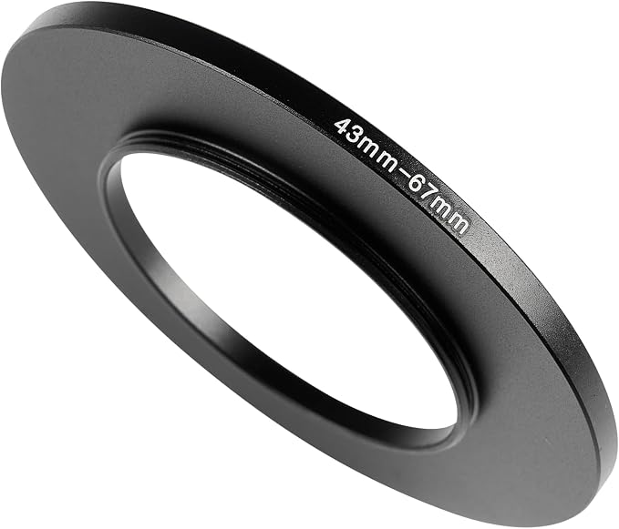43-67mm Metal Step-Up Ring Adapter Compatible by Unknown