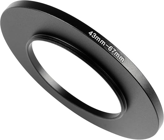 43-67mm Metal Step-Up Ring Adapter Compatible by Unknown