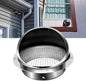 304 Stainless Steel Range Hood Exhaust Pipe, Weatherproof Cap, Exterior Wall by Unknown